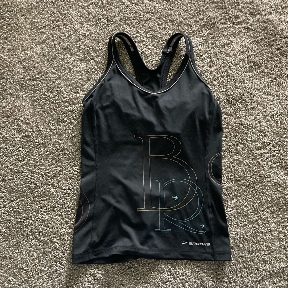 Brooks running tank w/built in bra